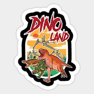 dino land Sticker